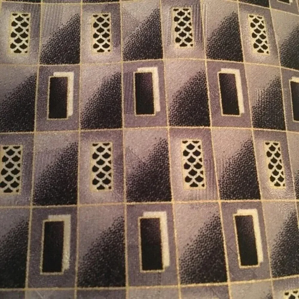 Vintage *1980s-1990s) Pierre Cardin geometric design 100% silk tie